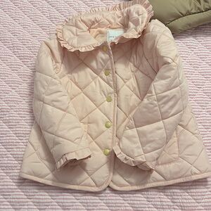 Light pink Janie and Jack quilted barn coat
